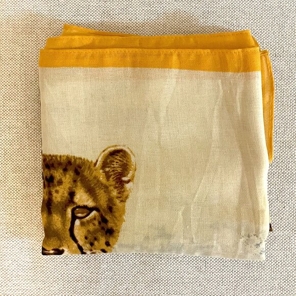 Vimoda Paris Rectangular Leopard Scarf (34" X 71") NWOT - Picture 13 of 15